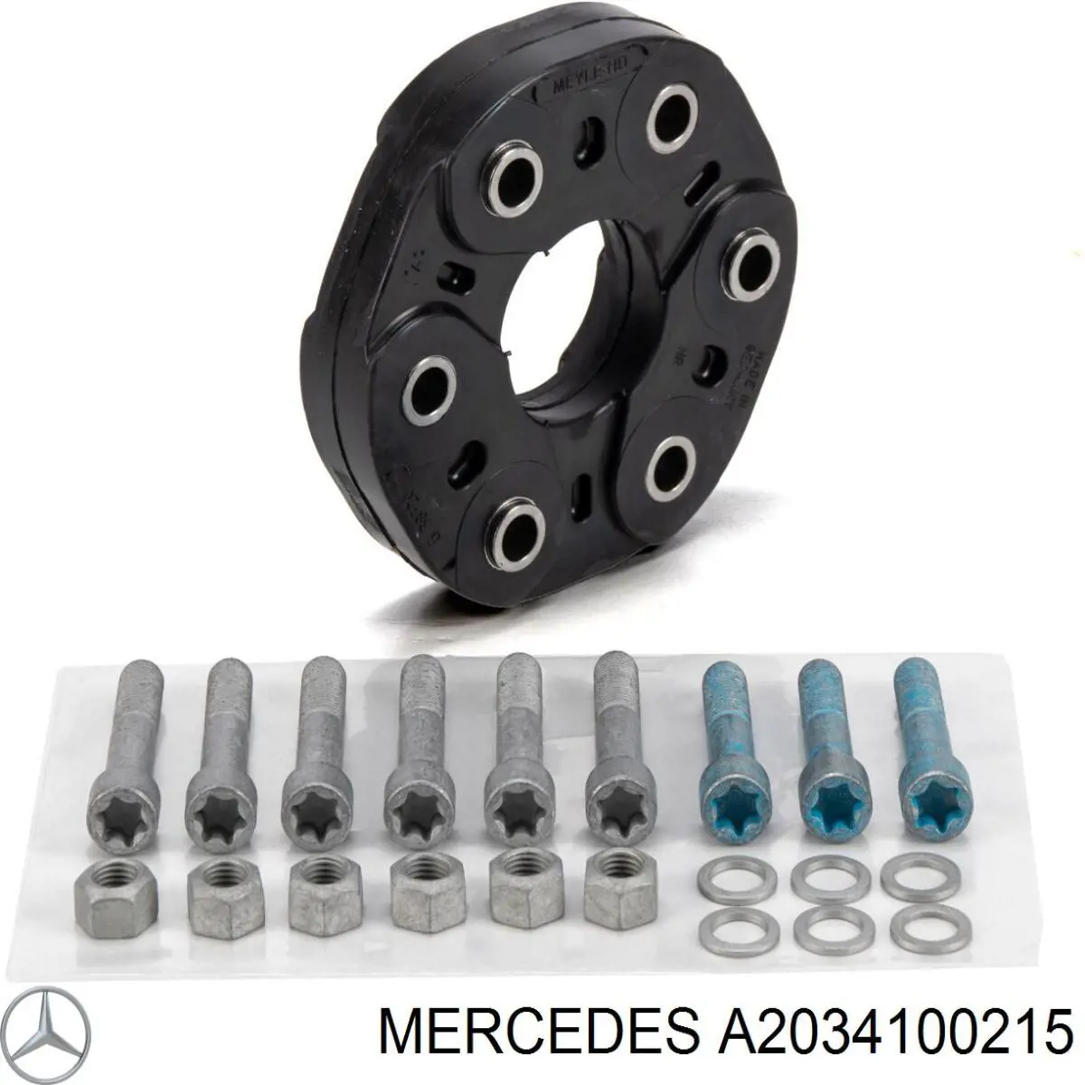 A2034100215 Mercedes Acoplamento elástico dianteiro/traseiro do veio de transmissão