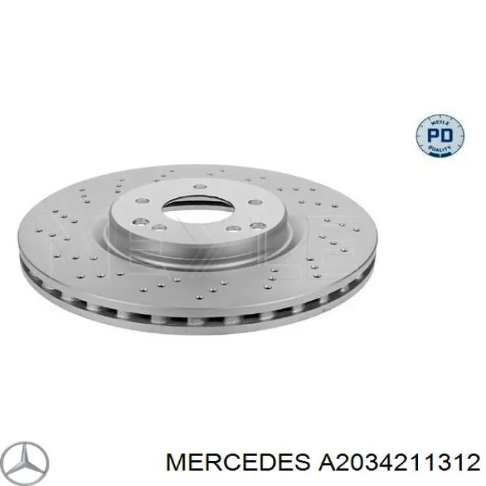 Disco do freio dianteiro Mercedes A2034211312 preço, a partir de 97,98 USD