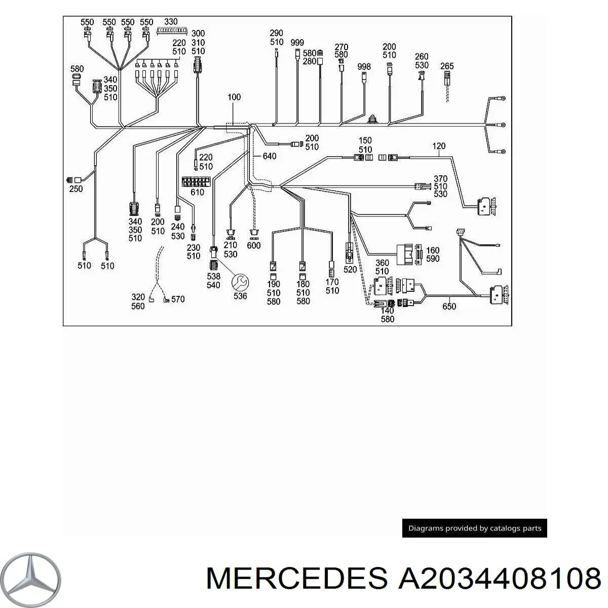  Mercedes A2034408108 preço, a partir de 92,09 USD
