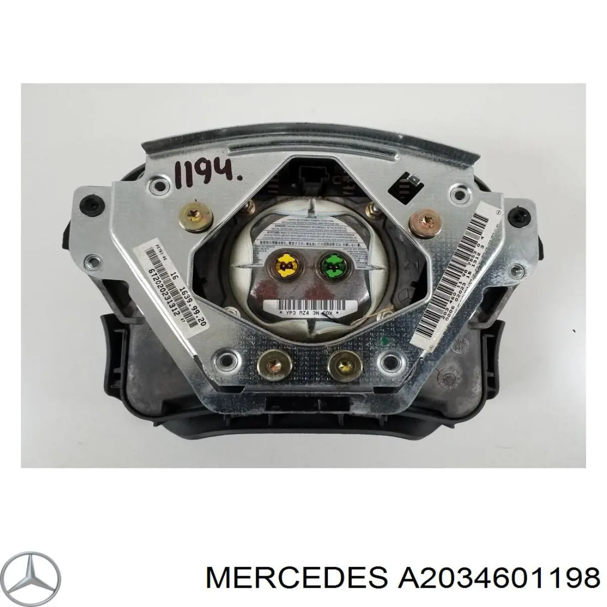 Cinto de segurança (AIRBAG) de condutor Mercedes A2034601198 preço, a partir de 61,99 EUR