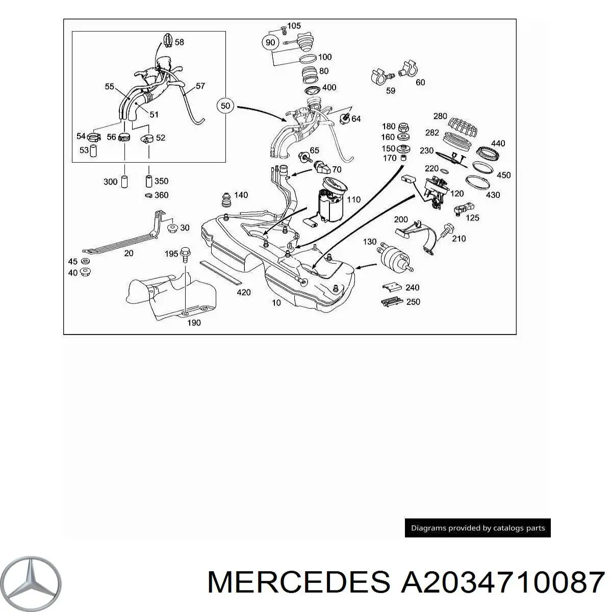  Mercedes A2034710087 preço, a partir de 108,54 USD