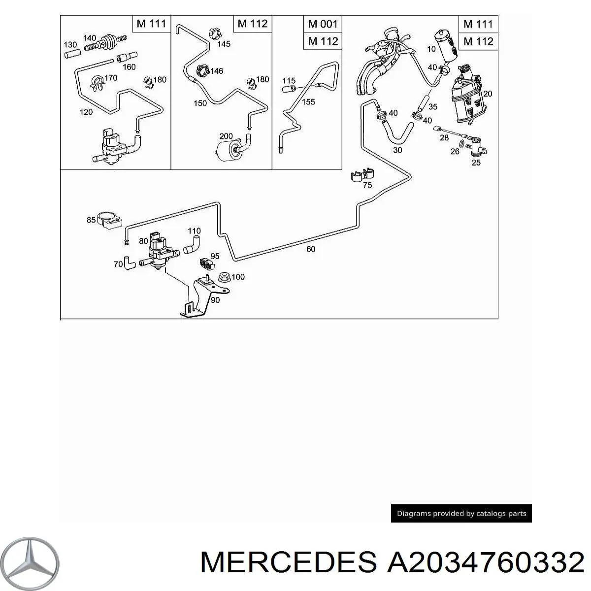 A2034760332 Mercedes 