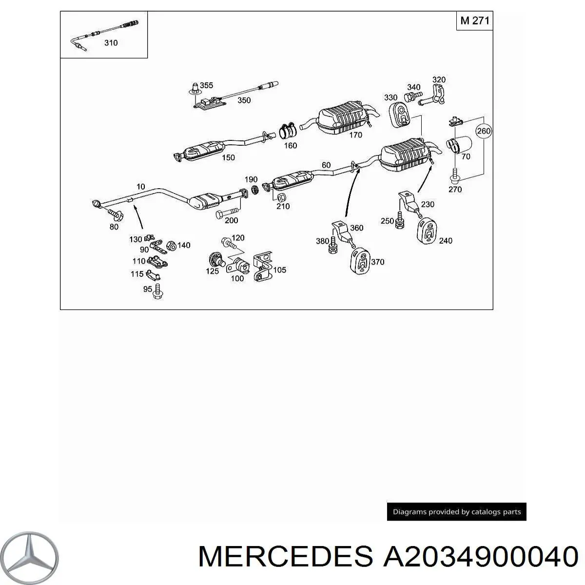 A2034900040 Mercedes 
