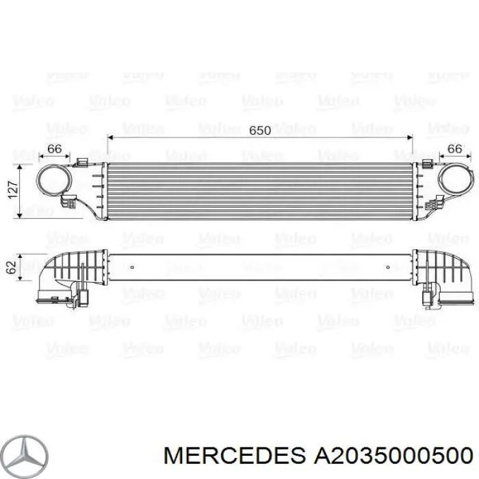 Radiador de intercooler Mercedes A2035000500 preço, a partir de 76,62 USD