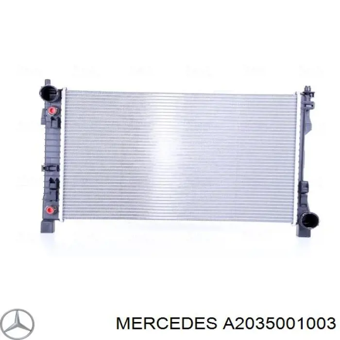 Compre A2035001003 Mercedes Radiador de esfriamento de motor