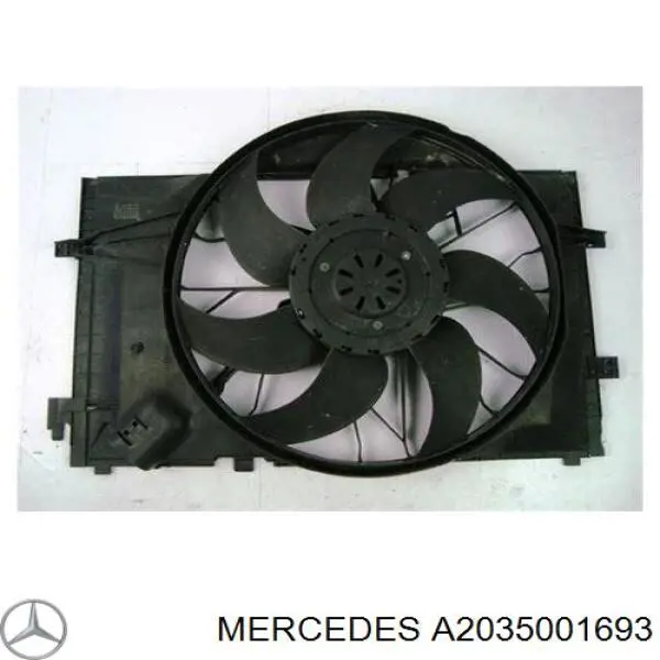Difusor do radiador de esfriamento, montado com motor e roda de aletas Mercedes A2035001693 preço, a partir de 167,60 USD