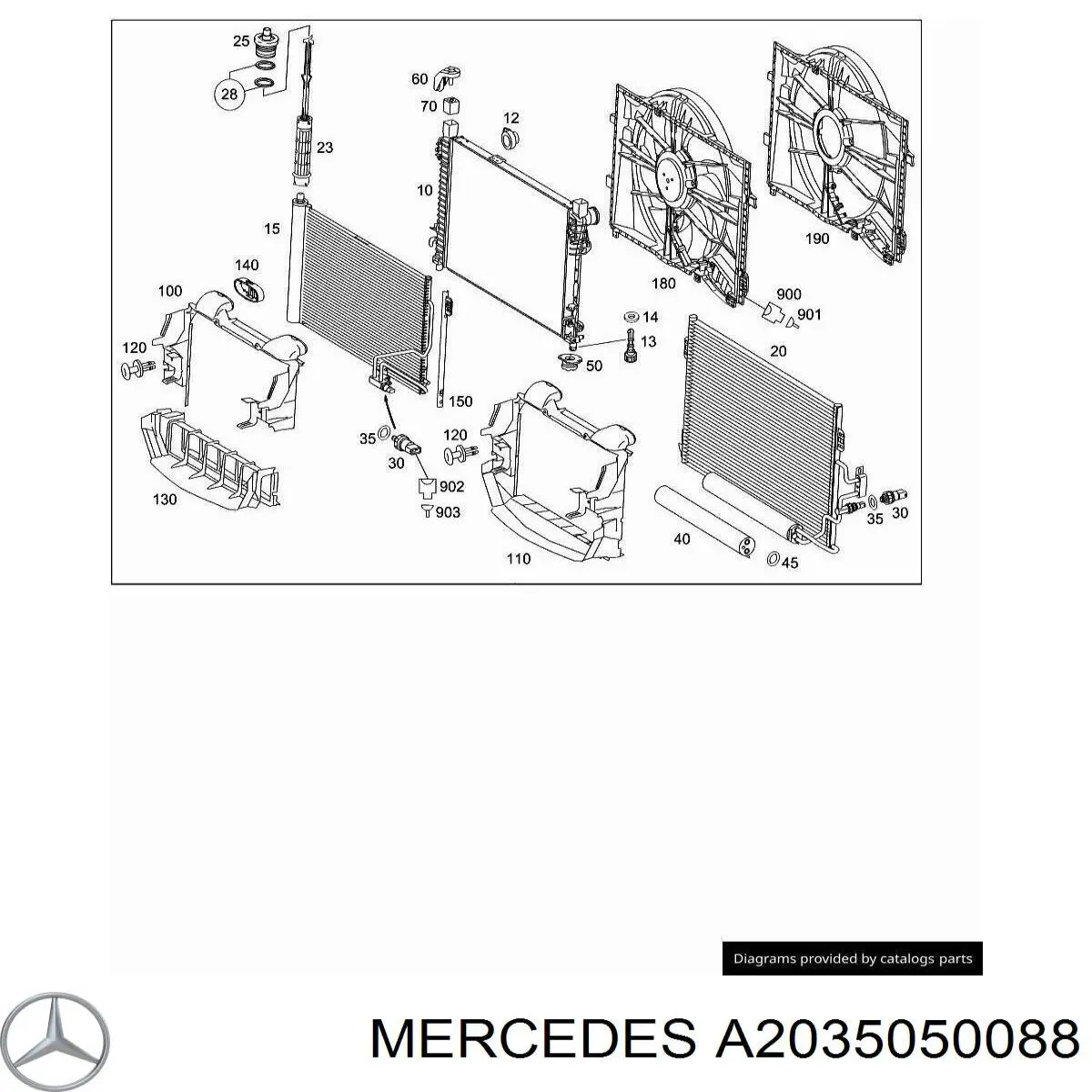 Tampa de motor decorativa Mercedes A2035050088 preço, a partir de 8,48 USD