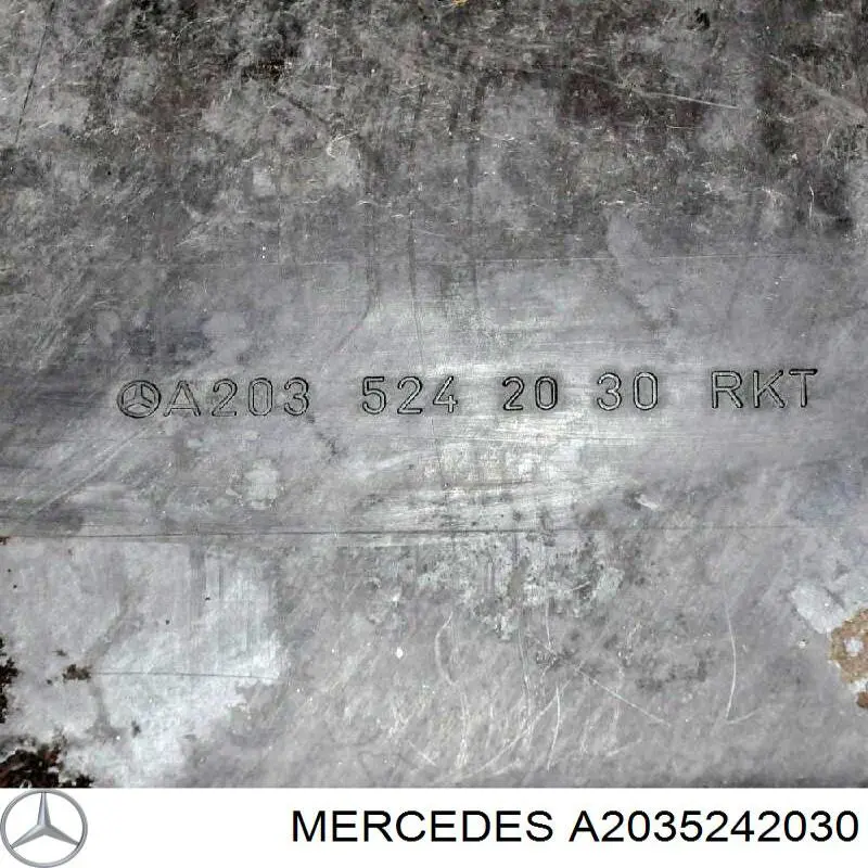 Compre A2035242030 Mercedes Proteção de motor, de panela (da seção de motor)