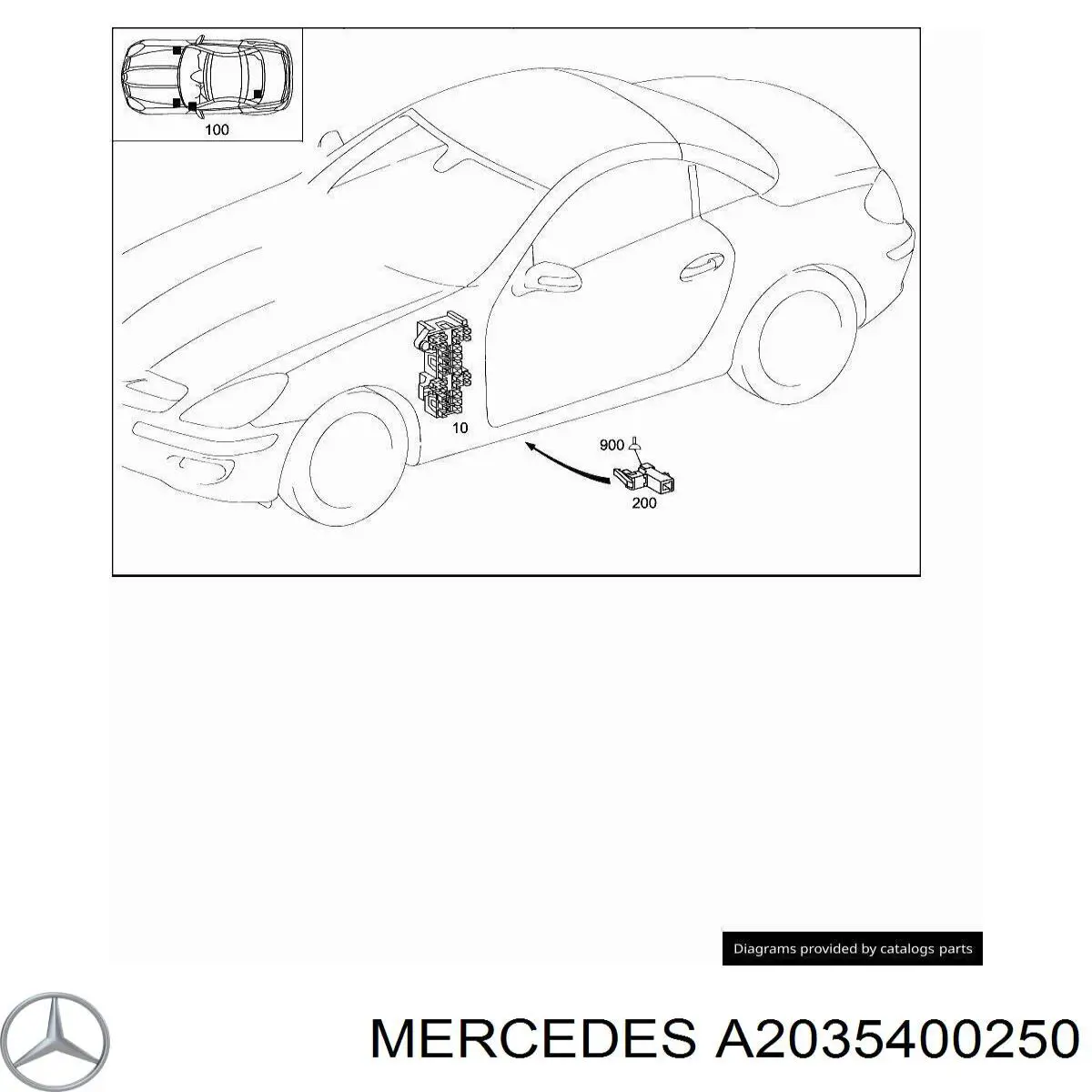Unidade traseira do salão de dispositivos de segurança Mercedes A2035400250 preço, a partir de 50,59 USD