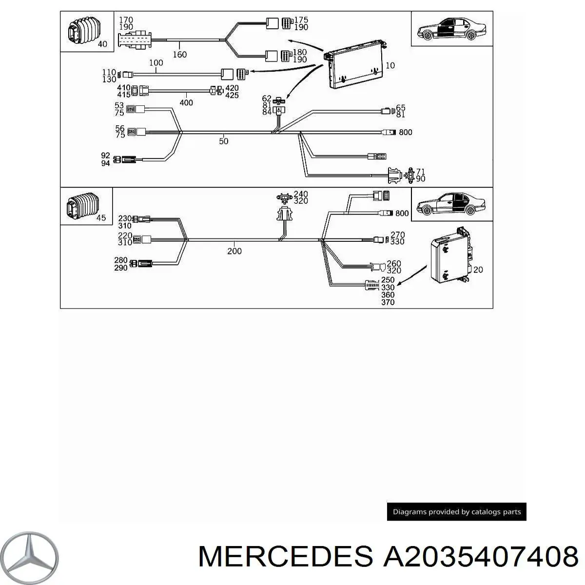  Mercedes A2035407408 preço, a partir de 164,10 USD