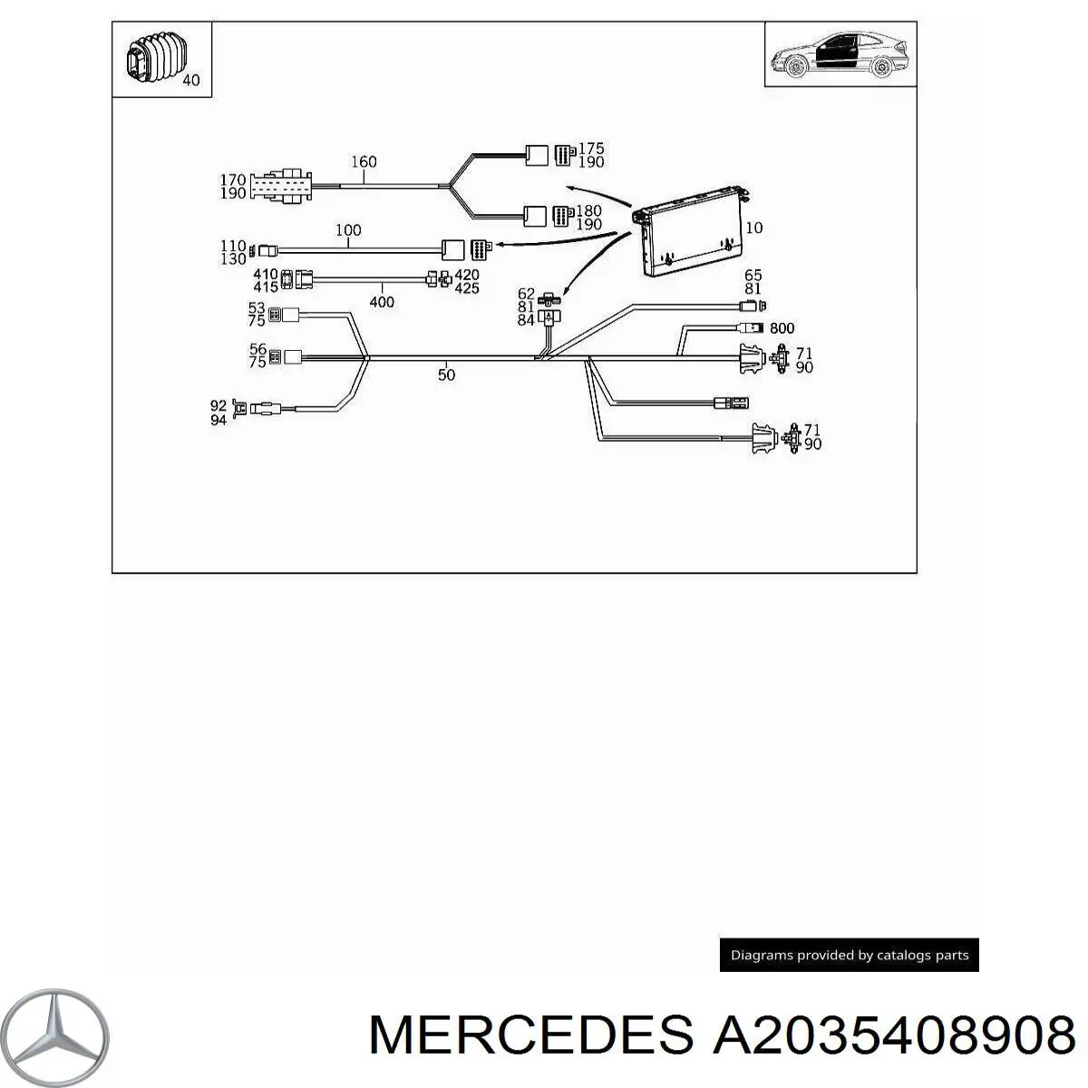  Mercedes A2035408908 preço, a partir de 133,14 USD