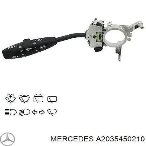 Compre 2035450410 Mercedes Comutador esquerdo instalado na coluna da direção