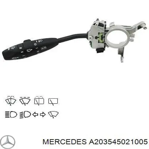 Compre 2035450410 Mercedes Comutador esquerdo instalado na coluna da direção