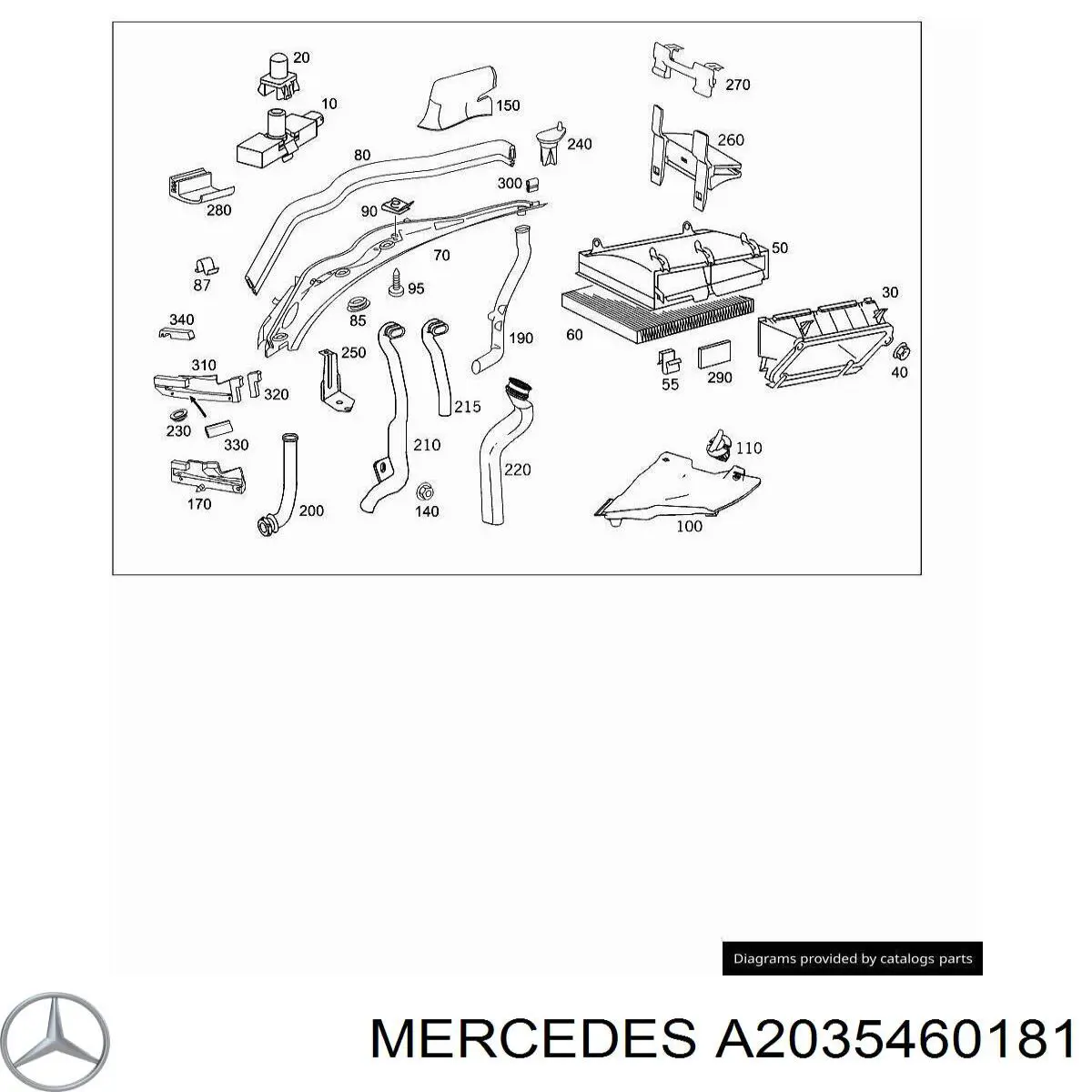  Mercedes A2035460181 preço, a partir de 6,78 USD