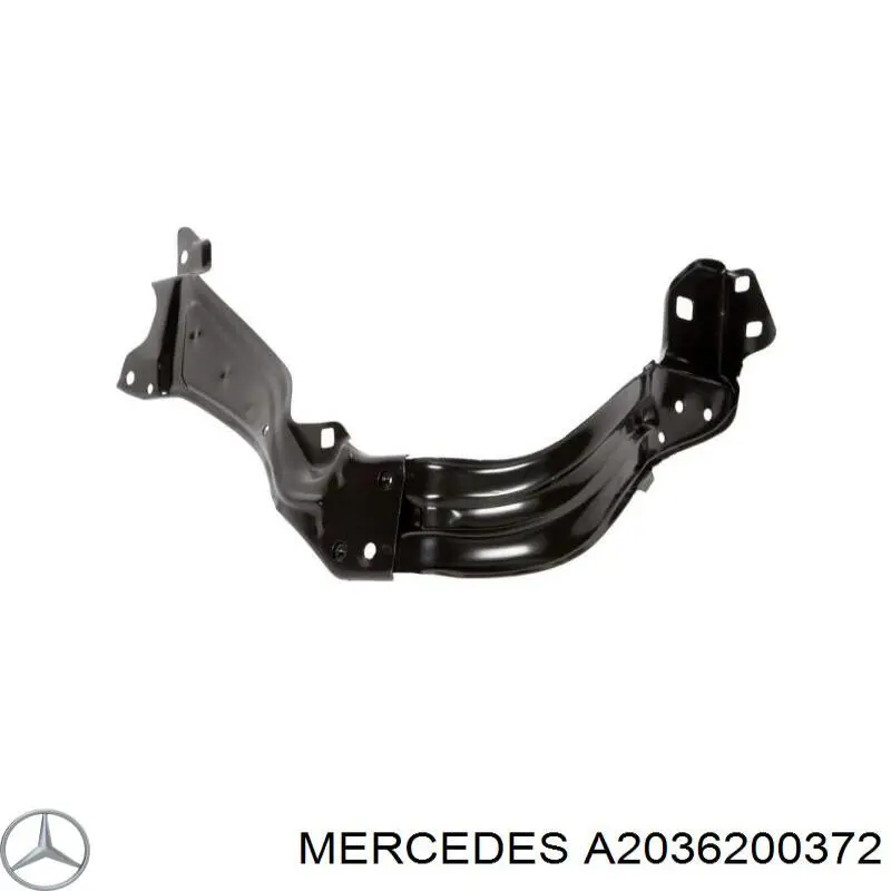A2036200372 Mercedes Suporte esquerdo do radiador (painel de montagem de fixação das luzes)