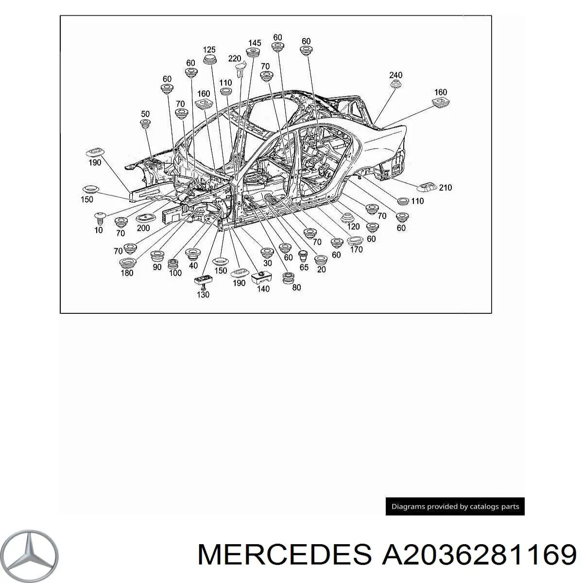  Mercedes A2036281169 preço, a partir de 10,15 USD