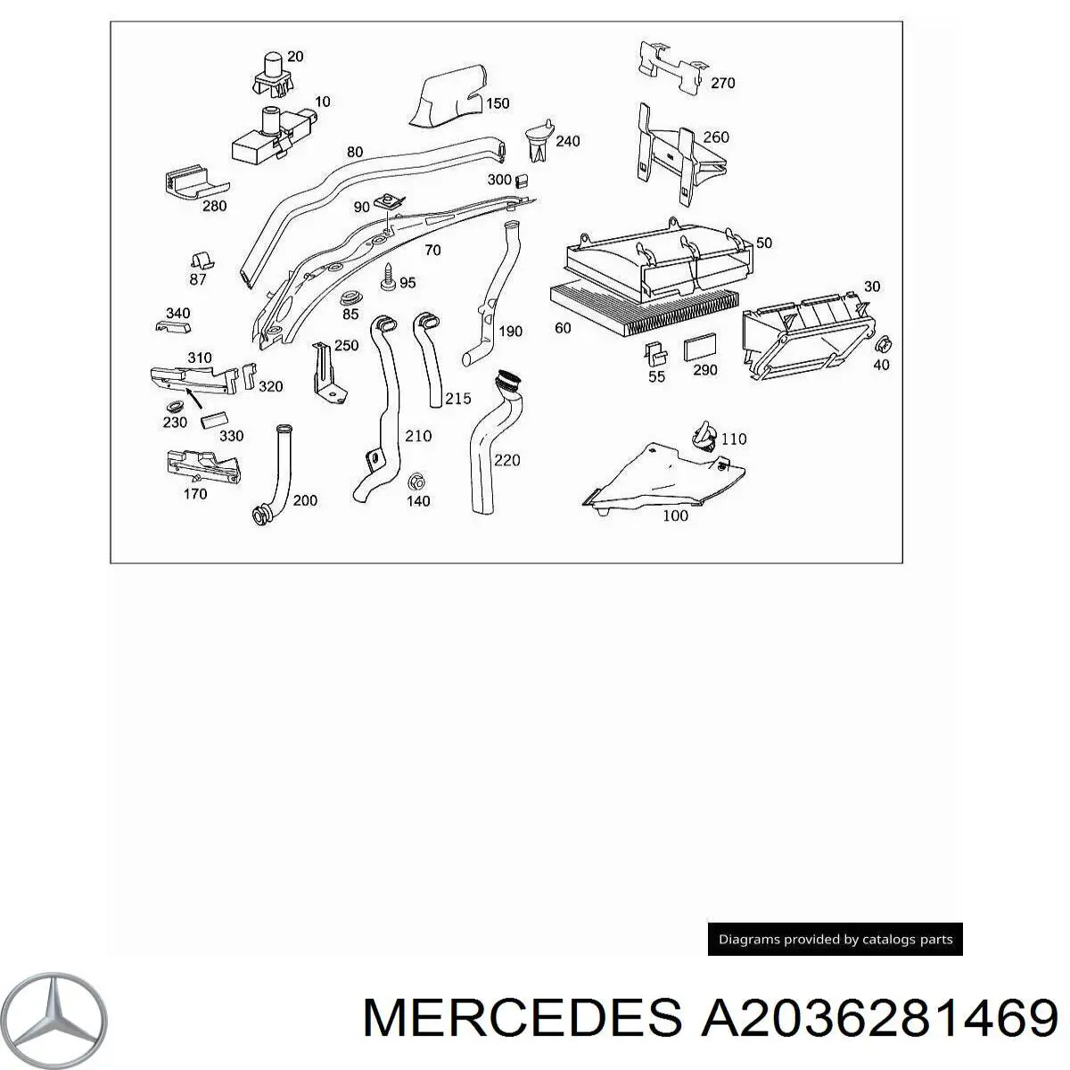  Mercedes A2036281469 preço, a partir de 26,99 USD