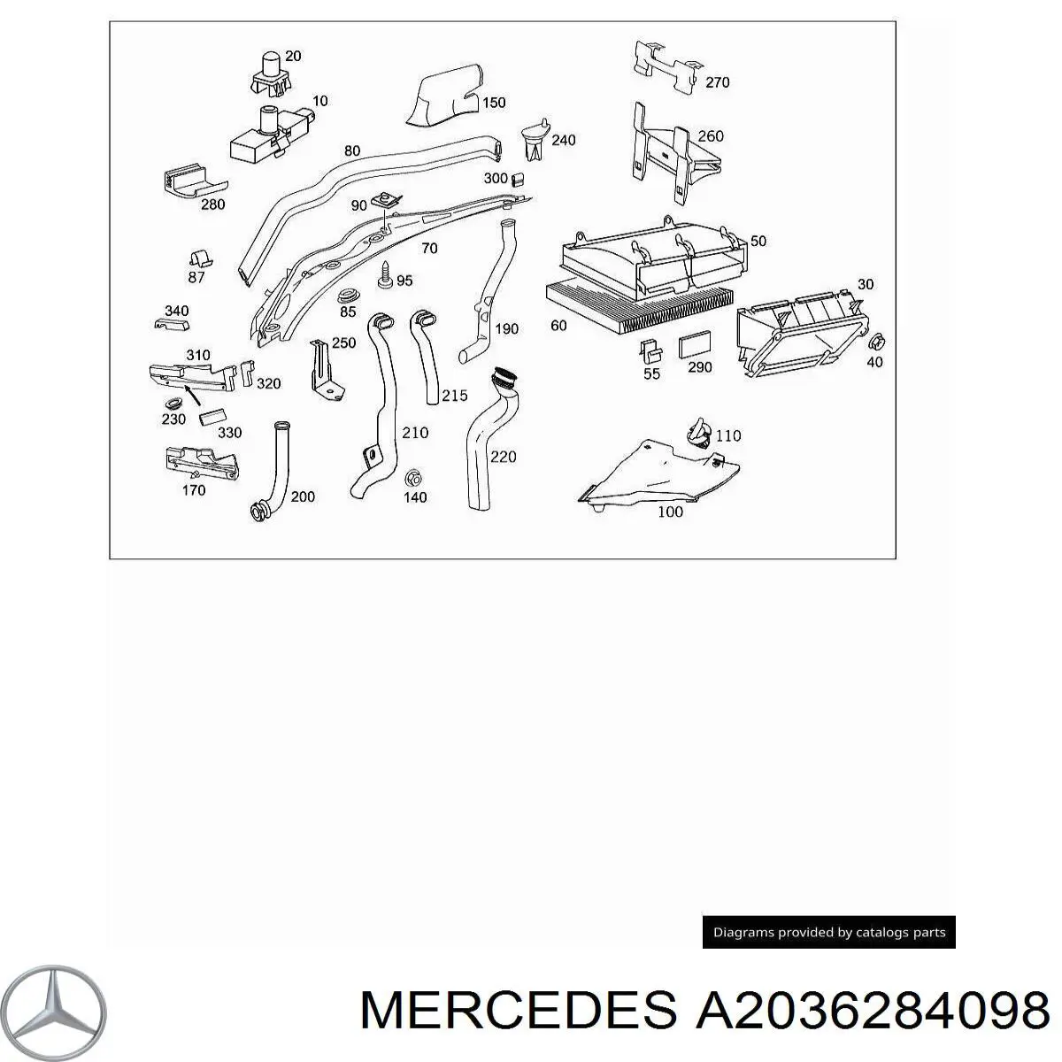  Mercedes A2036284098 preço, a partir de 12,46 USD
