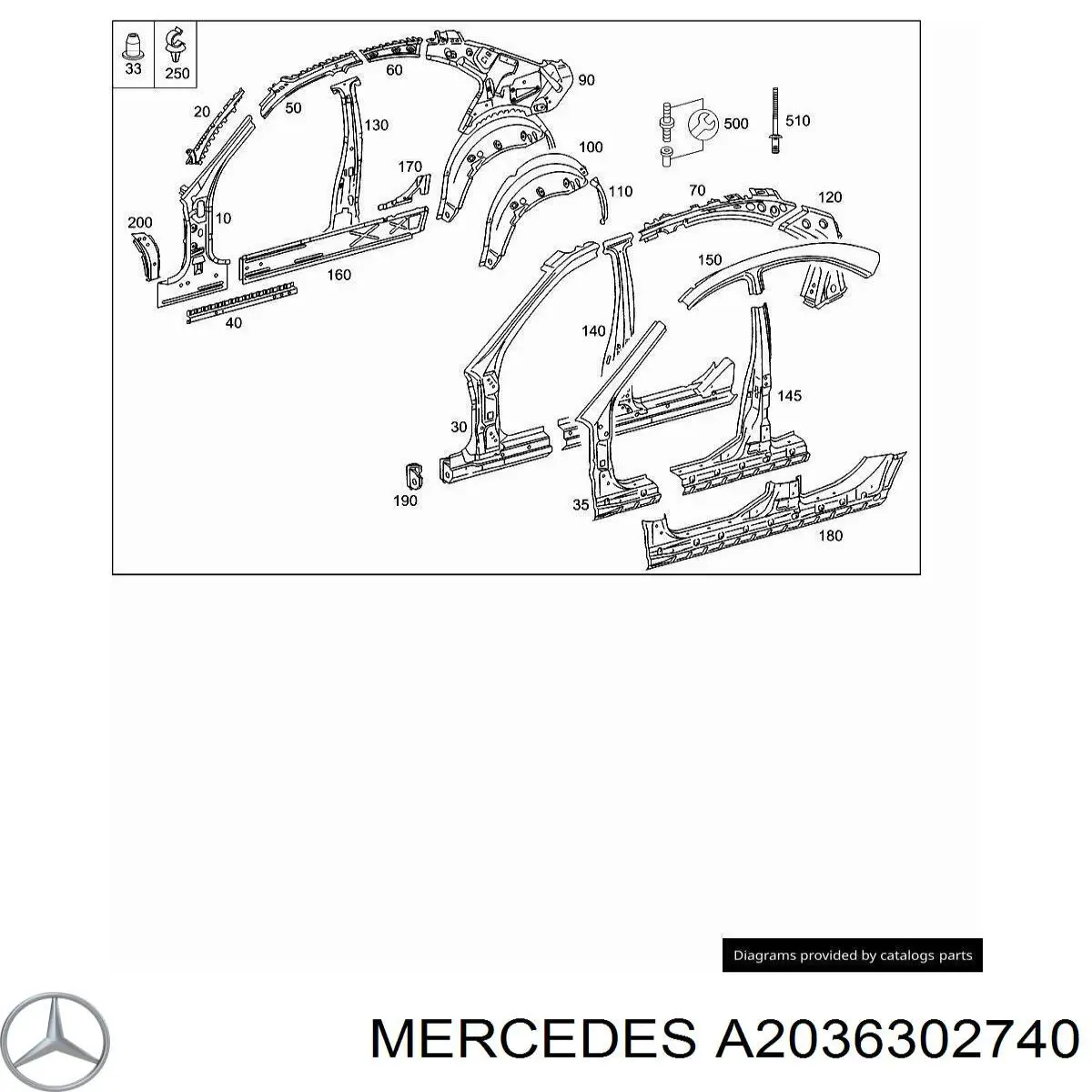 A2036360940 Mercedes 