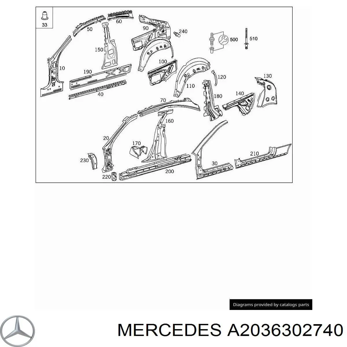  Mercedes A2036360940 preço, a partir de 222,15 USD