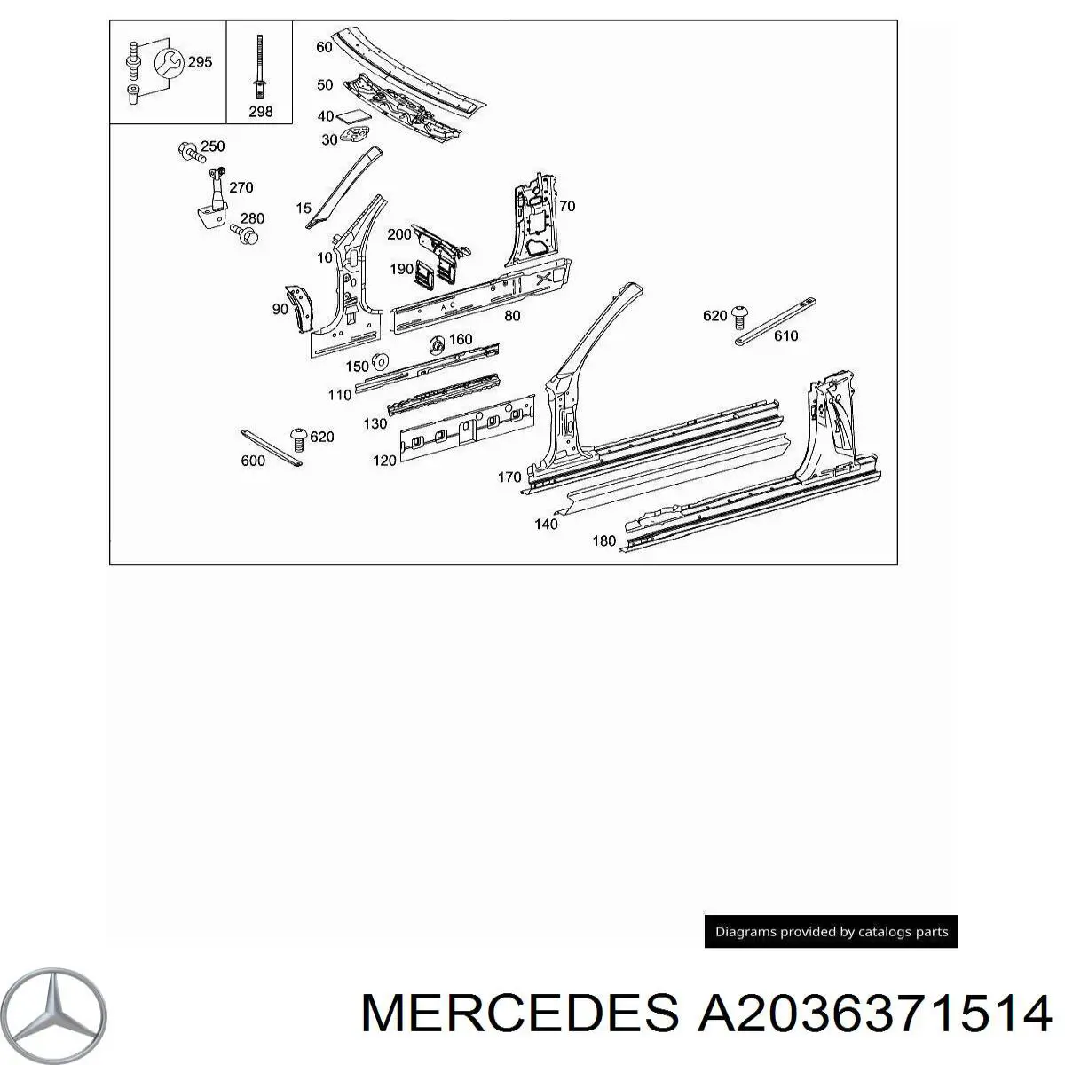  Mercedes A2036371514 preço, a partir de 18,40 USD