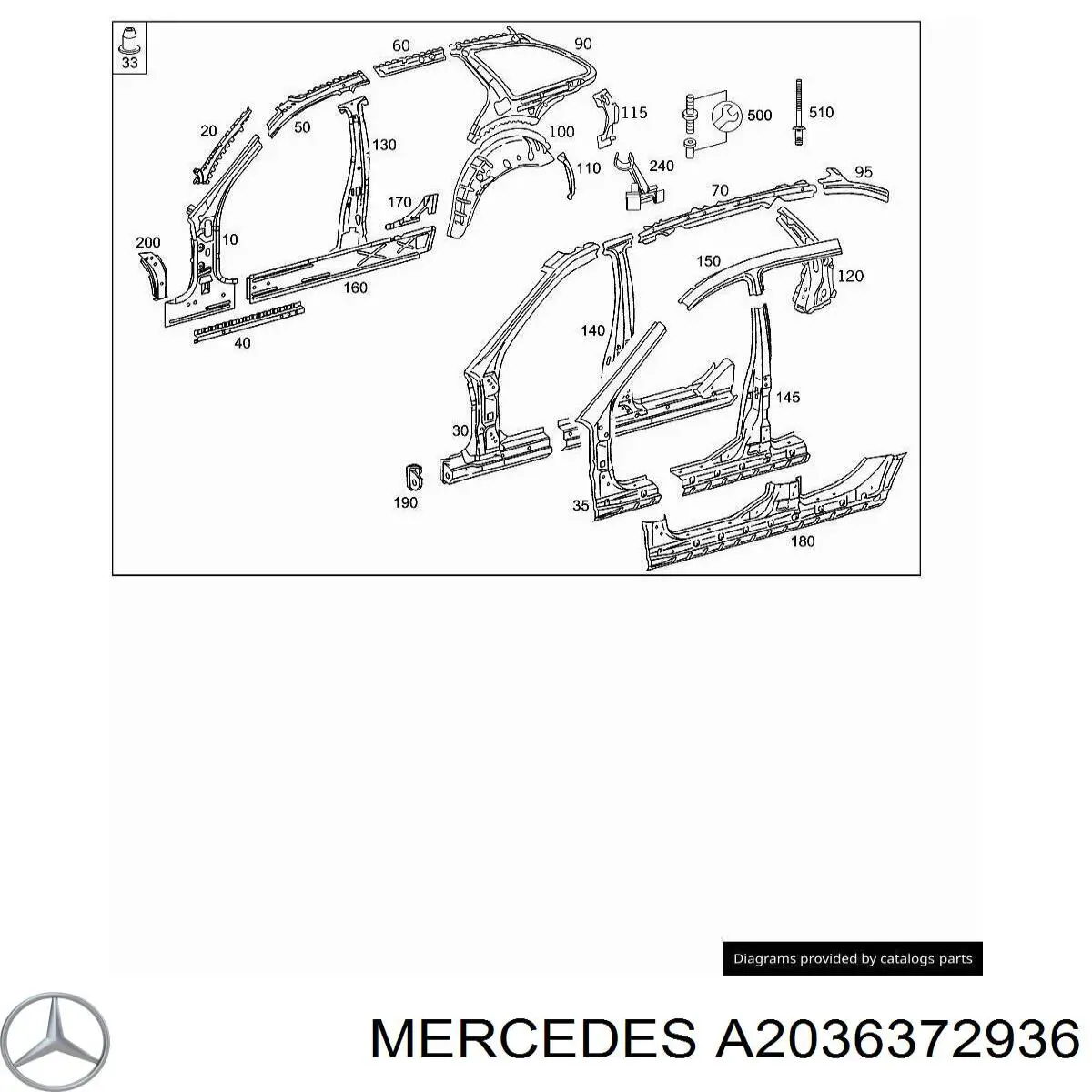  Mercedes A2036372936 preço, a partir de 52,02 USD