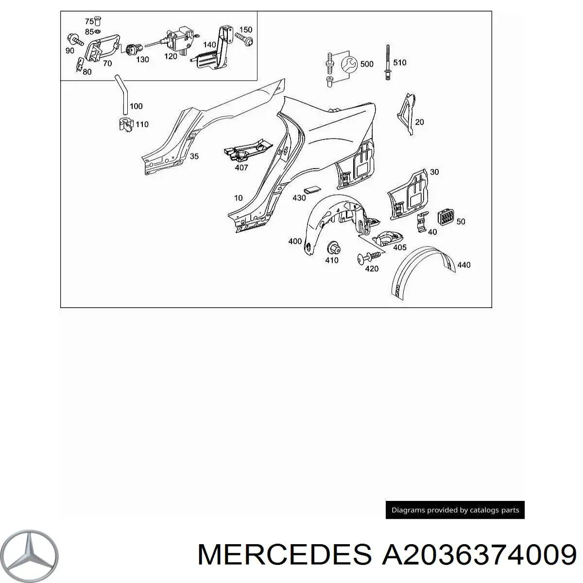 A2036374009 Mercedes 