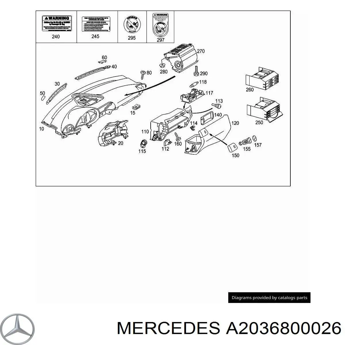 A2036800026 Mercedes 