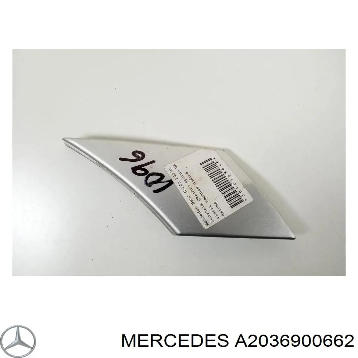 A2036900662 Mercedes Moldura do pára-lama traseiro direito