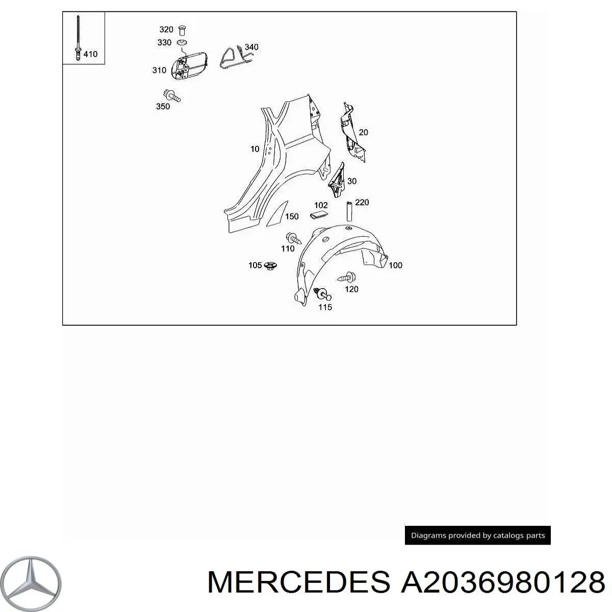 A2036980128 Mercedes 