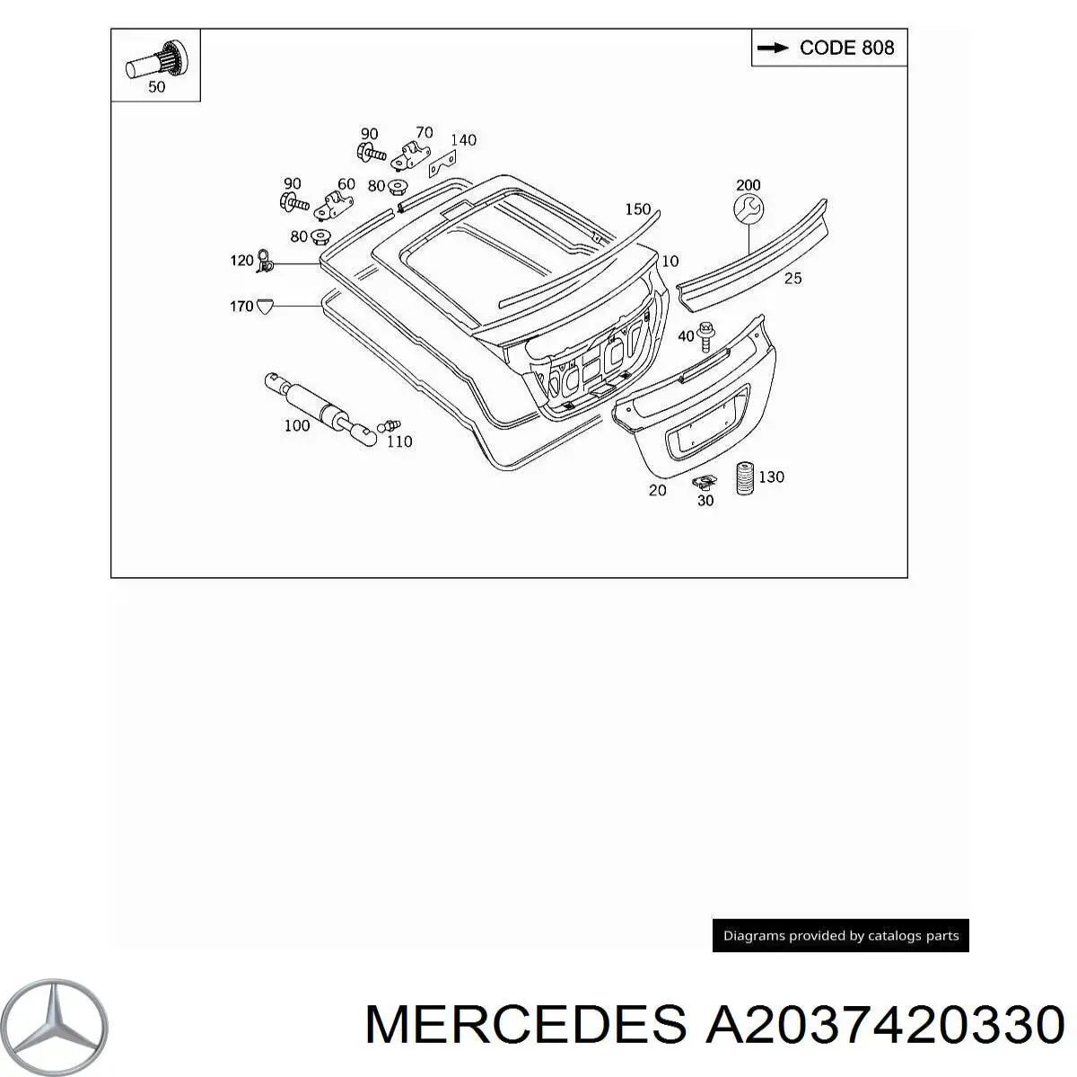 Mercedes A2037420330 preço, a partir de 1069,38 USD