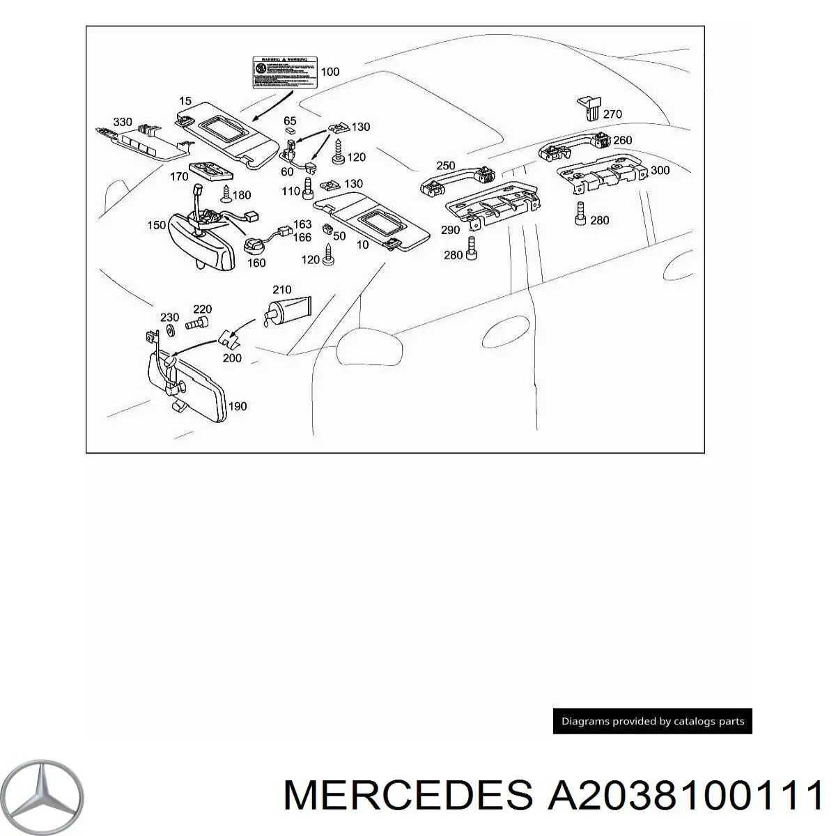 A2038100111 Mercedes 