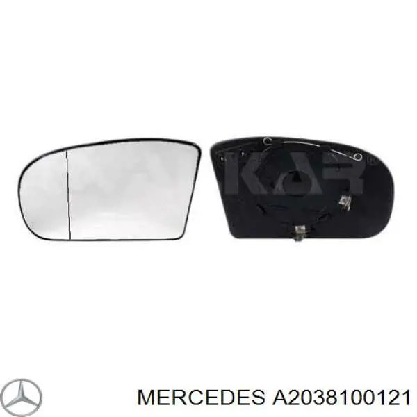 Elemento espelhado do espelho de retrovisão esquerdo Mercedes A2038100121 preço, a partir de 41,83 USD