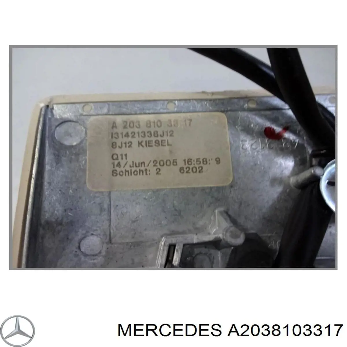A2038103317 Mercedes Espelho de salão interno