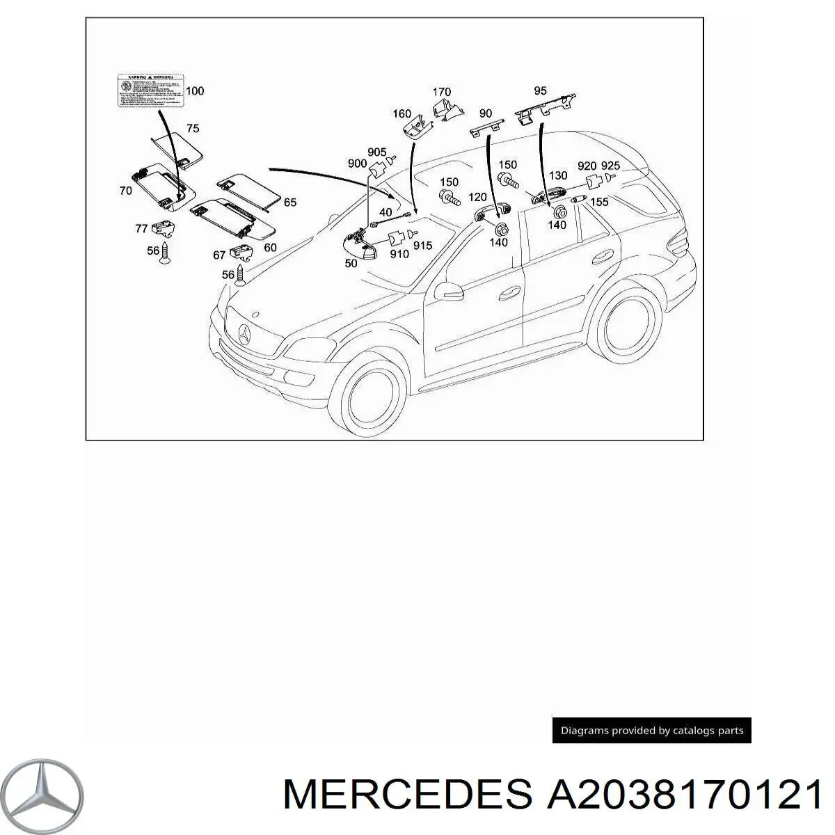  Mercedes A2038170121 preço, a partir de 64,66 USD