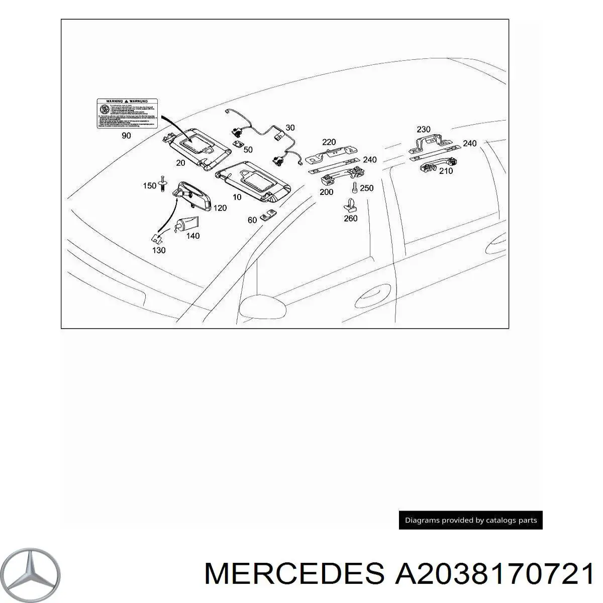  Mercedes A2038170721 preço, a partir de 4,52 USD