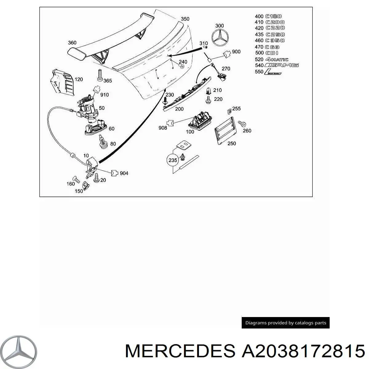  Mercedes A2038172815 preço, a partir de 85,92 USD