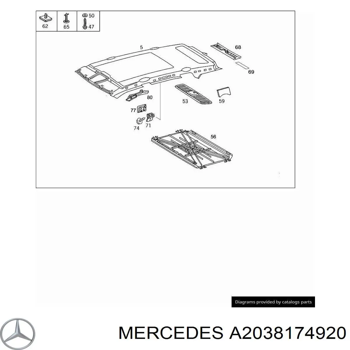 A2038171820 Mercedes 