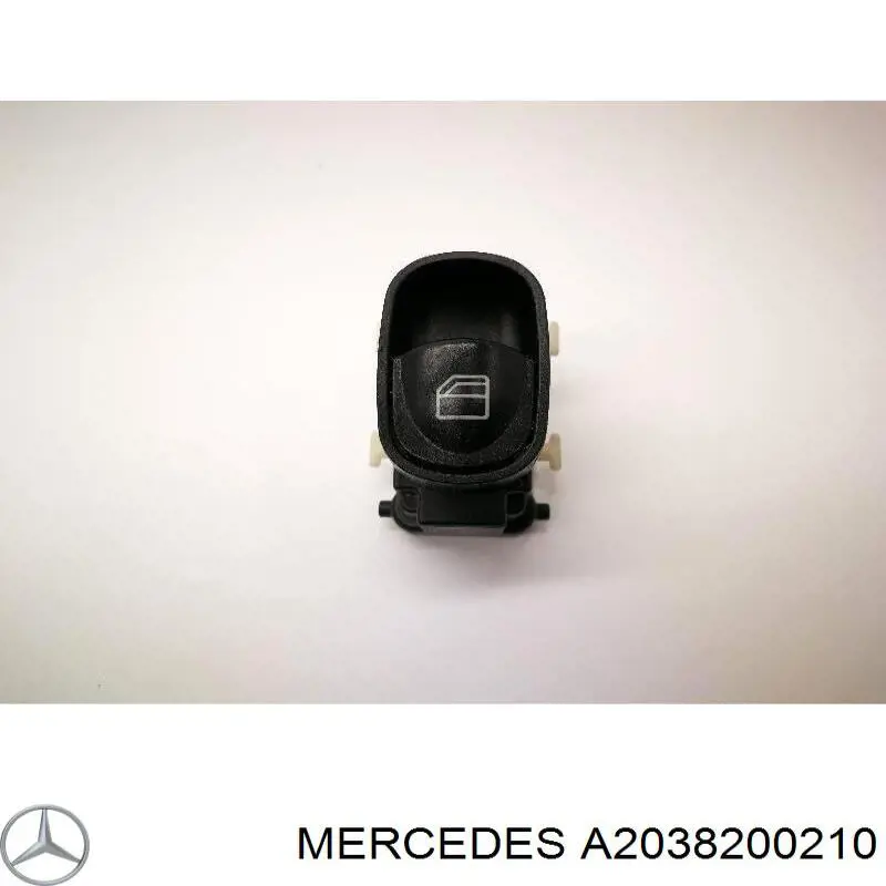 A2038200210 Mercedes Botão dianteiro direito de ativação de motor de acionamento de vidro