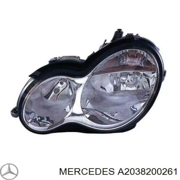 A2038200261 Mercedes Luz direita