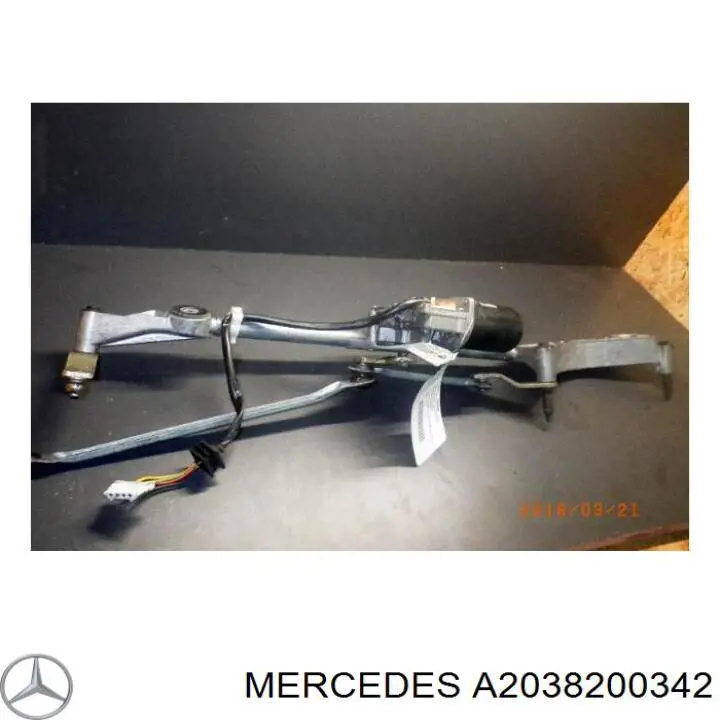 A2038200342 Mercedes Motor de limpador pára-brisas do pára-brisas