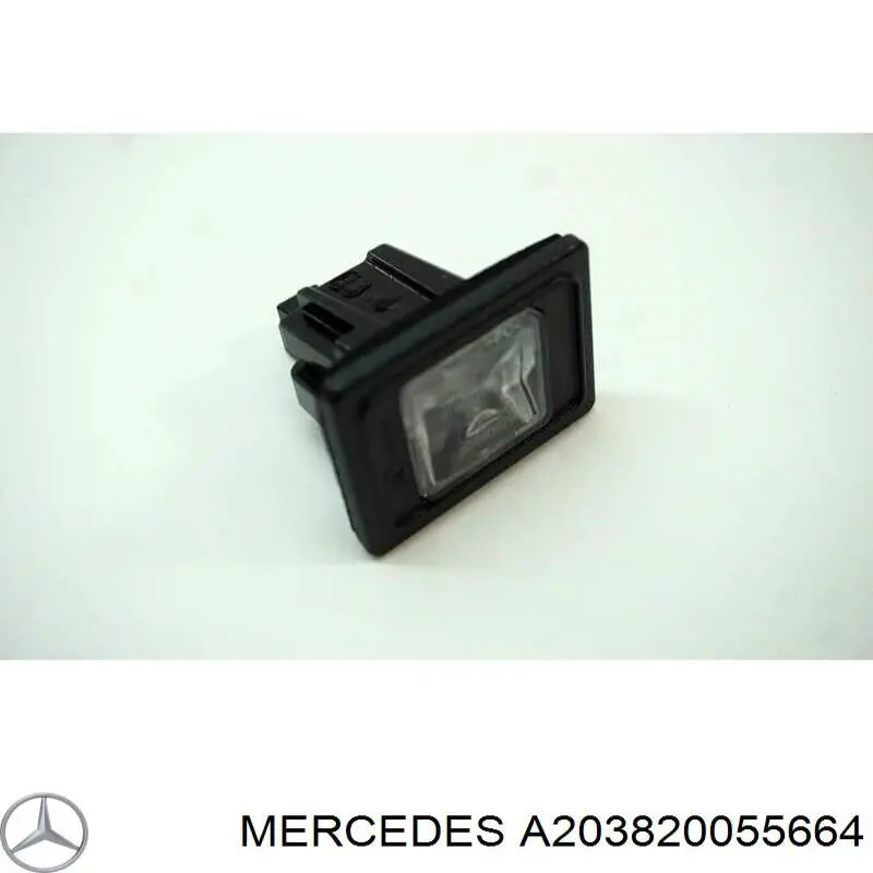 Lanterna da luz de fundo de matrícula traseira Mercedes A203820055664 preço, a partir de 27,67 USD