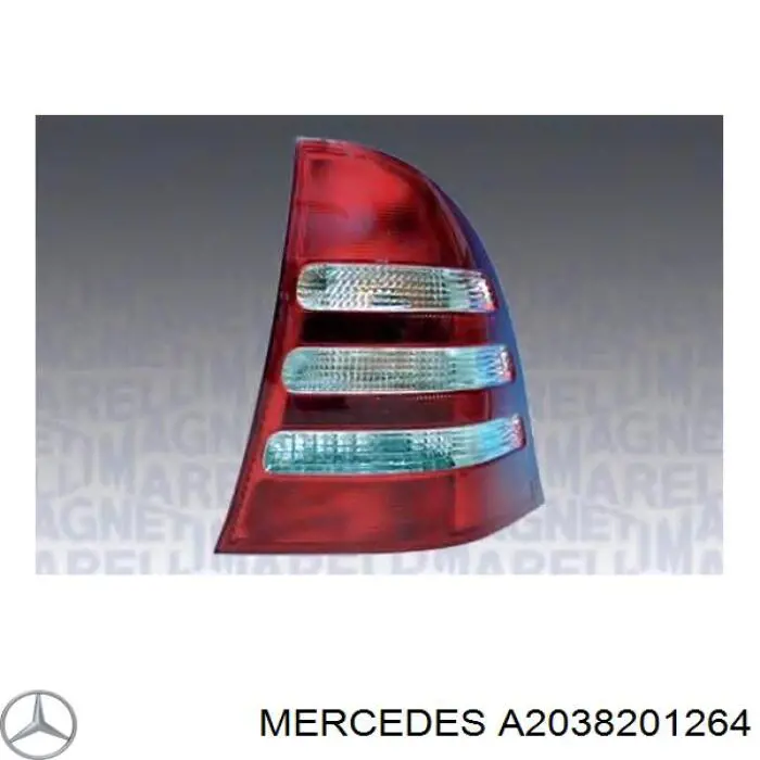 A2038201264 Mercedes Lanterna traseira direita