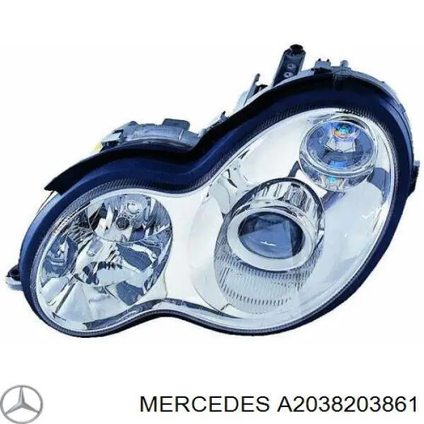 Luz direita Mercedes A2038203861 preço, a partir de 542,08 USD