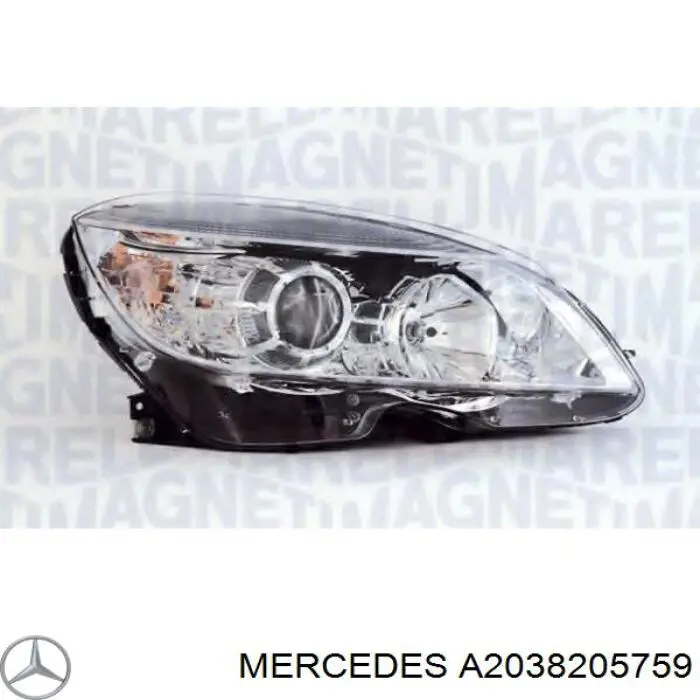 A2038205759 Mercedes Luz esquerda