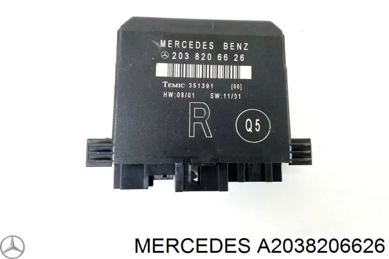 A2038206626 Mercedes Módulo de conforto da porta traseira