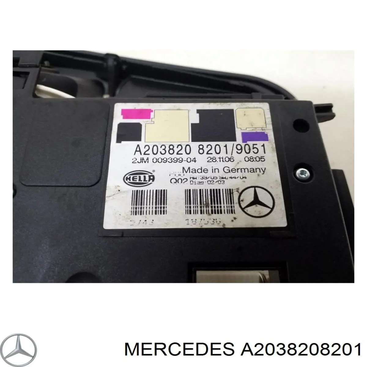A2038208201 Mercedes Quebra-luz de iluminação de salão (de cabina)