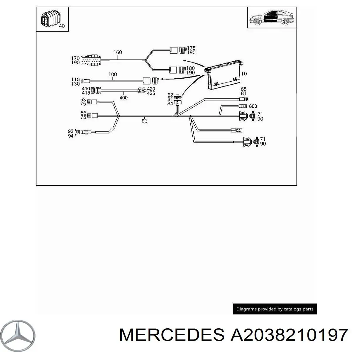 Mercedes A2038210197 preço, a partir de 59,79 USD