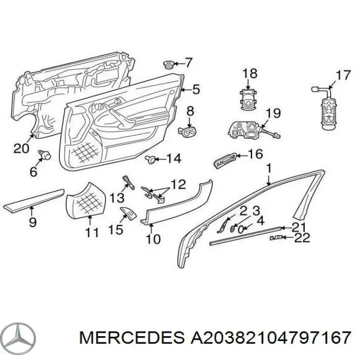 Unidade de botões dianteira esquerda de controlo de elevador de vidro Mercedes A2038210479 preço, a partir de 95,34 USD