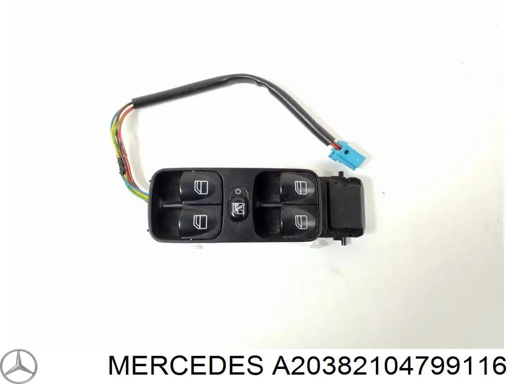 Unidade de botões dianteira esquerda de controlo de elevador de vidro Mercedes A20382104799116 preço, a partir de 95,34 USD